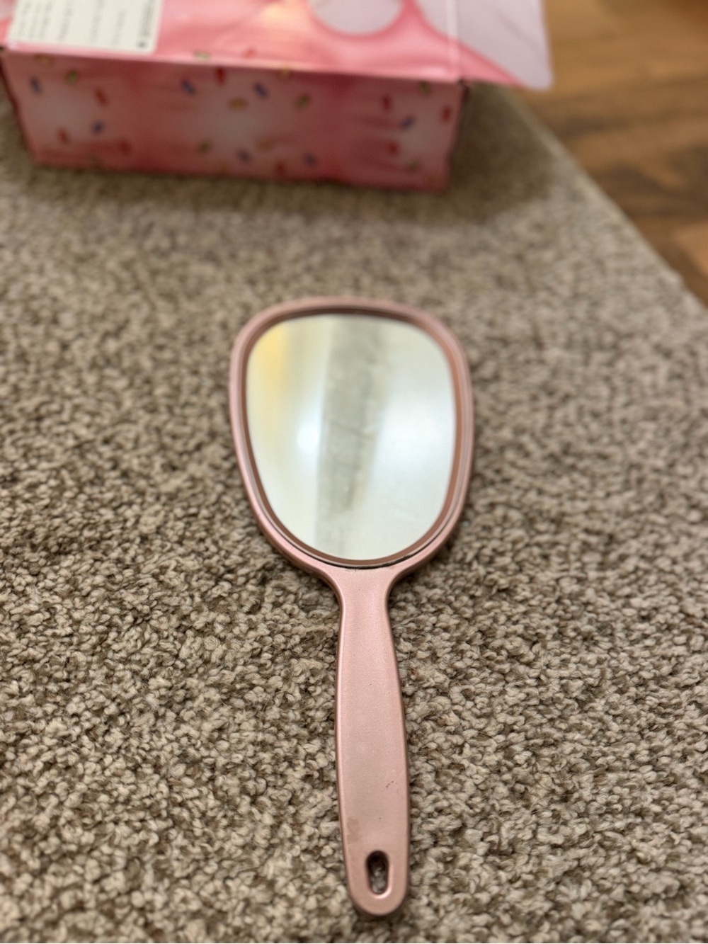 Handheld Mirror - Rose Pink